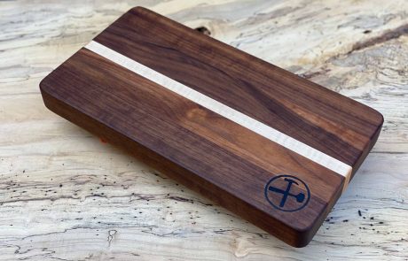 Custom dark wood cutting board