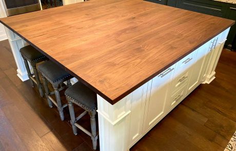 Kitchen island butcher block counter top